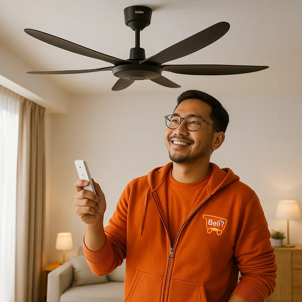 lelaki review Kipas Siling Deka F5DC Pro